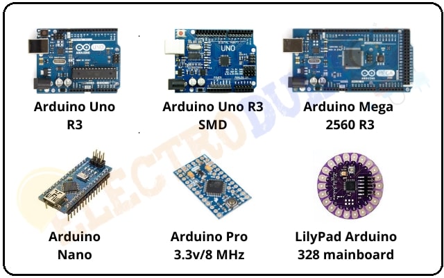 Different Type of Arduino boards Details