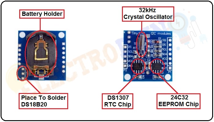 DS1302 Real Time Clock (RTC) Module Hardware Overview