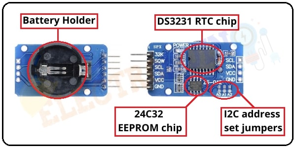 DS3231 Real Time Clock (RTC) Module Hardware Overview