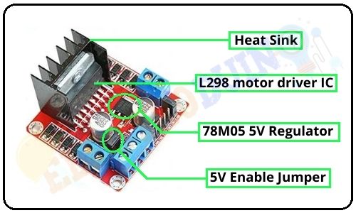 L298N Motor Driver Module Hardware Overview