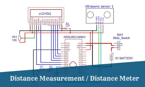 Distance Measurement using Ultrasonic Sensor and Arduino with LCD display