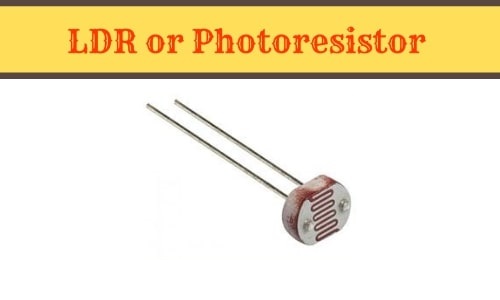 what is LDR or Photoresistor, its full form, Pin Configuration, Symbol, Working Principle, Specification, and Applications