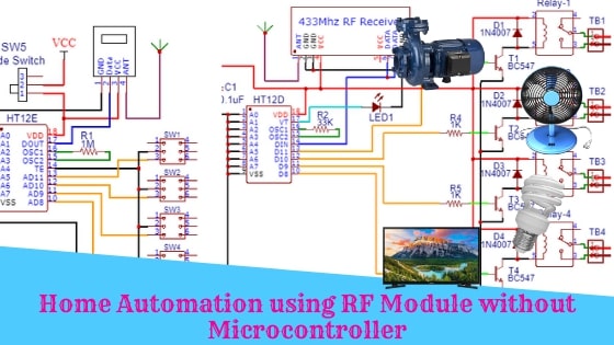 Home Automation using RF Module without Microcontroller