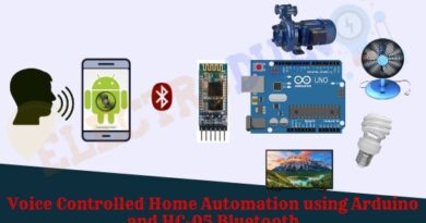 Voice Controlled Home Automation using Arduino and HC-05 Bluetooth