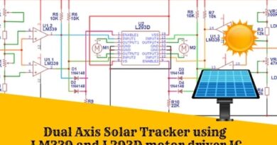 Dual Axis Solar Tracker using LM339 and L293D motor driver IC