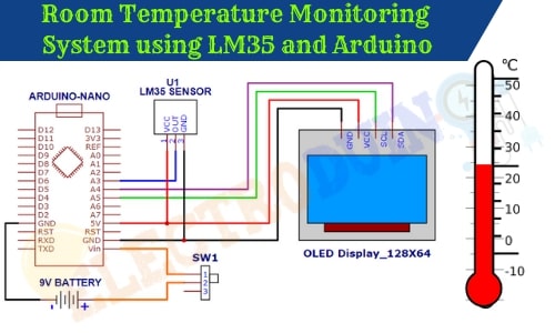 Room temperature monitoring system/Device using LM35 Temperature Sensor and Arduino