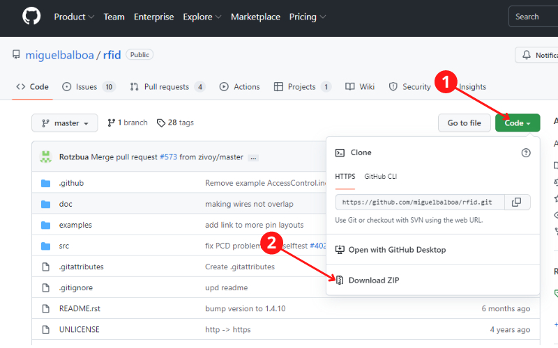 Download RFID-Master.zip Library