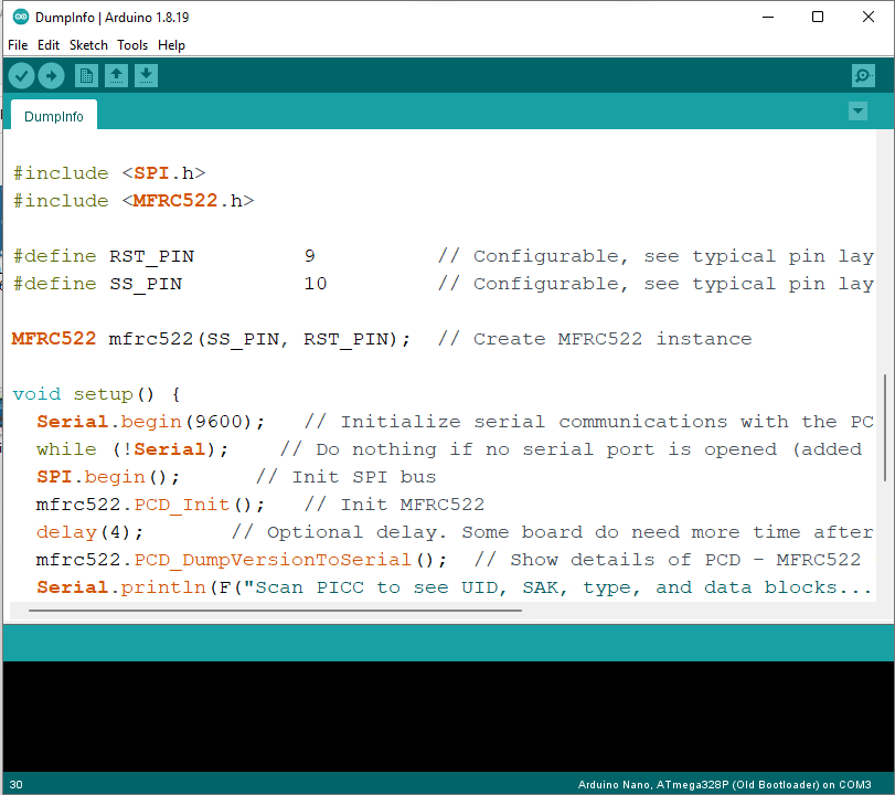 Interface RC522 RFID Reader with Arduino Code