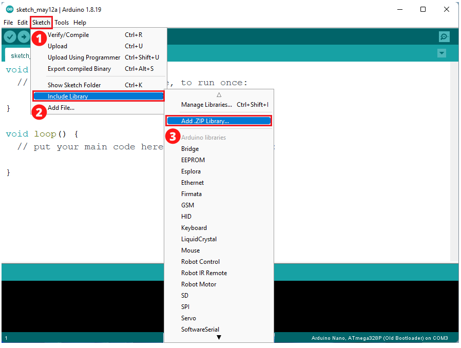 RFID-Master.zip Library Add to Arduino IDE