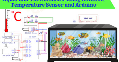 Aquarium Thermometer using DS18B20 Temperature Sensor