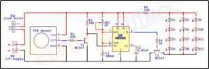 Motion Sensor Light Circuit using PIR Sensor and 555 Timer IC ...