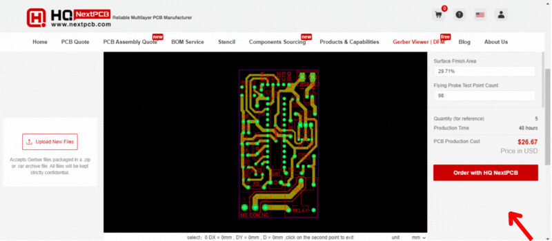 HQDFM Free Online Gerber Viewer and DFM Analysis Tool