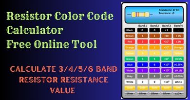 Resistor Color Code Calculator Free Online Tool. Calculate 3/4/5/6 Band Resistor Resistance Value